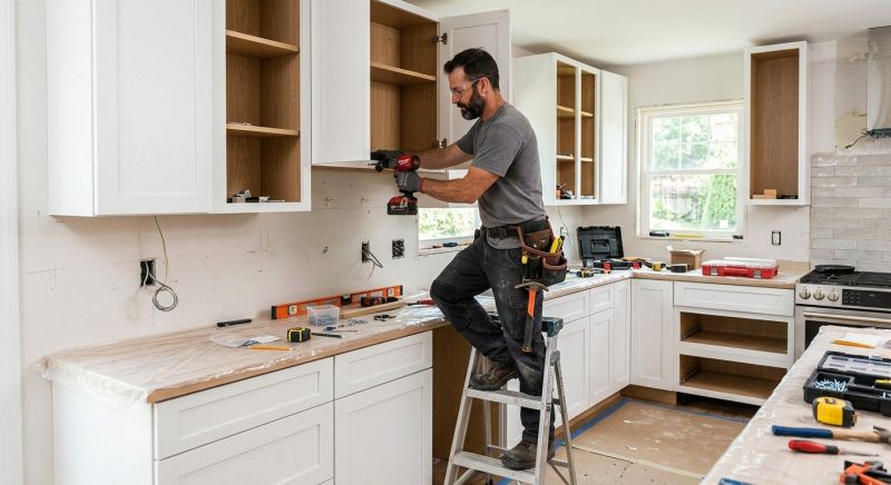Glazed Cabinets Installation in Cincinnati, OH